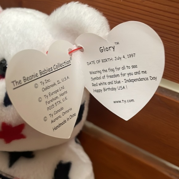 💙1999 Beanie Buddy Spangle 🇺🇸 & baby Glory 1997 - Picture 11 of 12